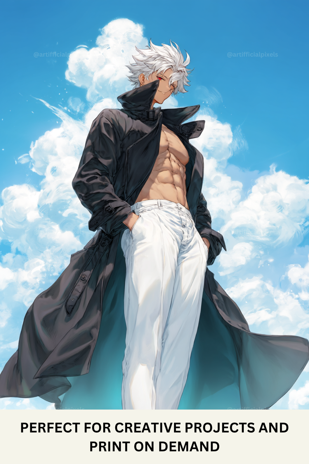 Anime Summer Character Art Prompt for Midjourney AI Image Generator