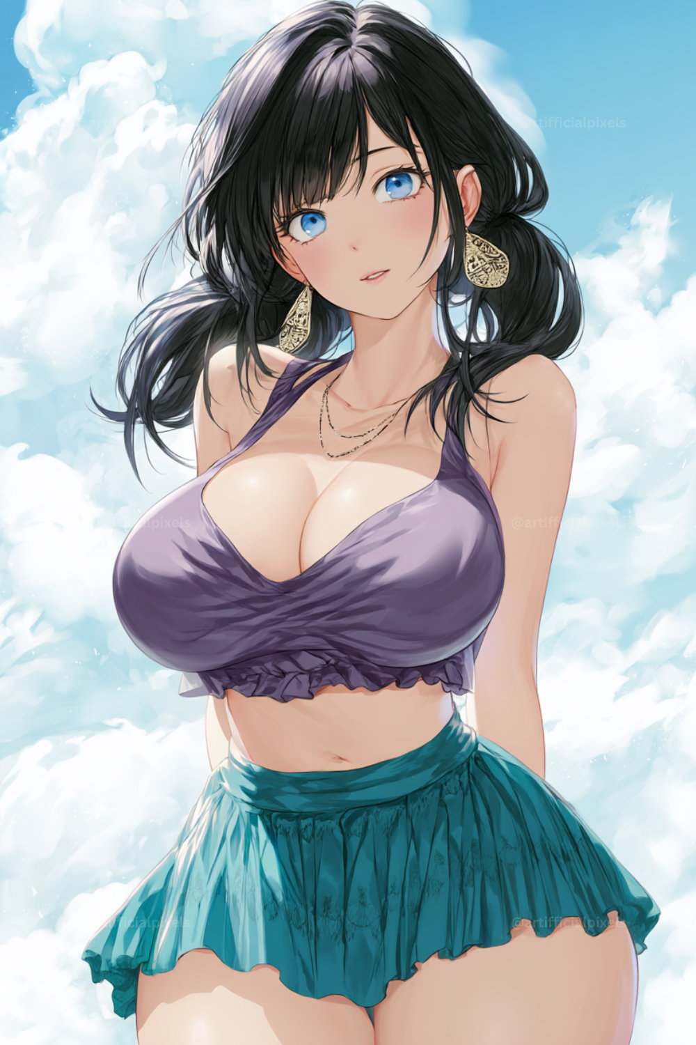 Anime Summer Character Art Prompt for Midjourney AI Image Generator