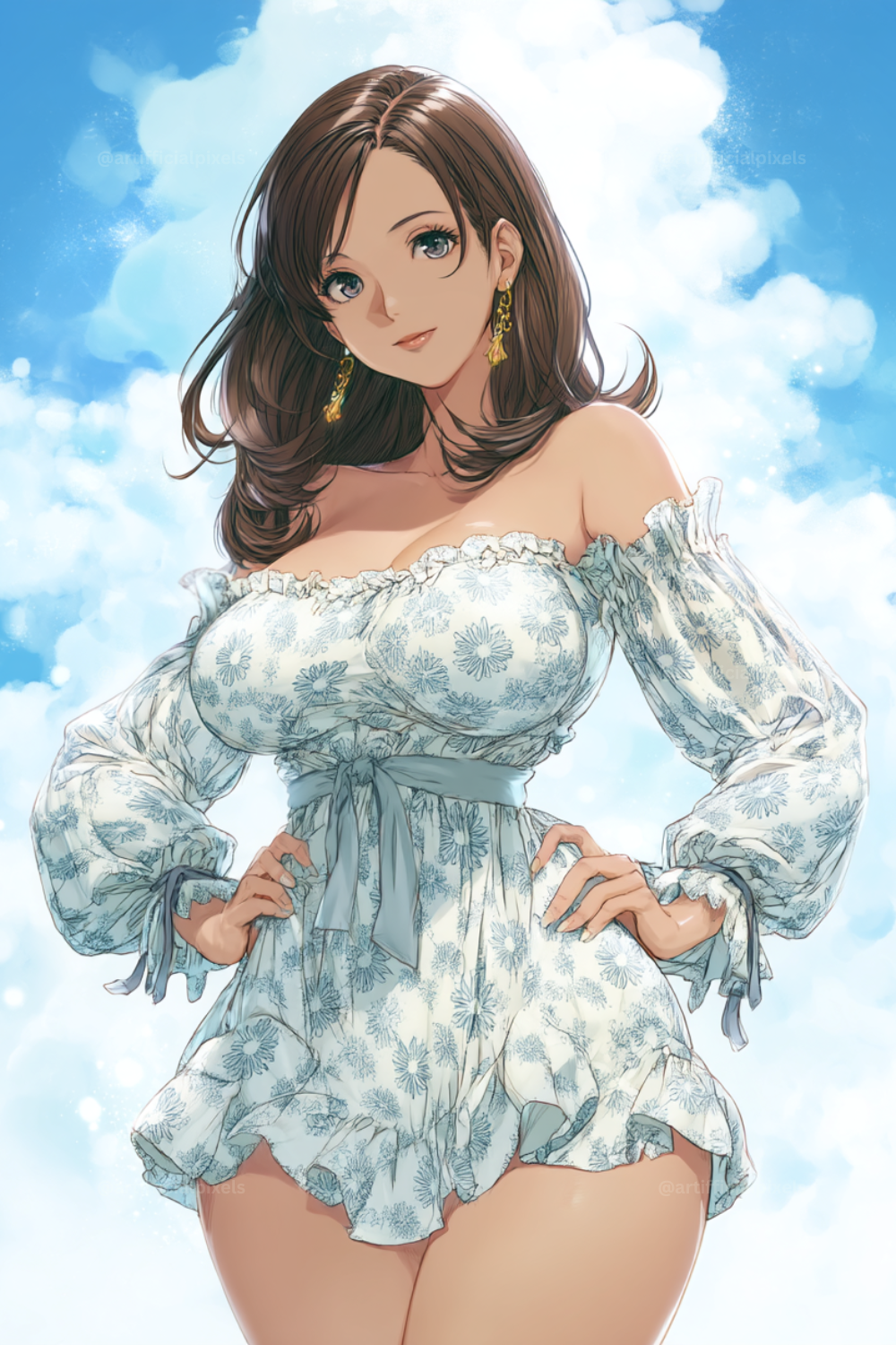 Anime Summer Character Art Prompt for Midjourney AI Image Generator