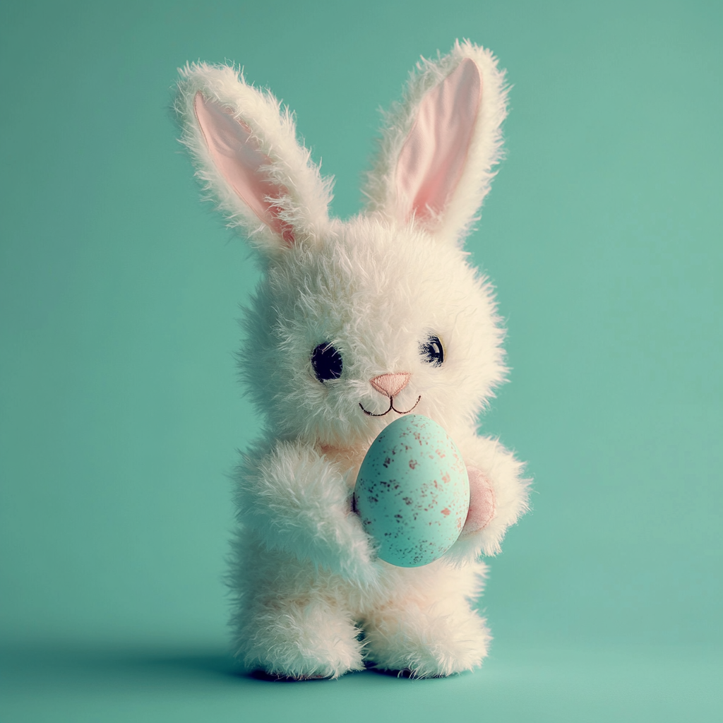 FREE Midjourney Prompt Base Pack: Soft Pastel Plush Easter Animal