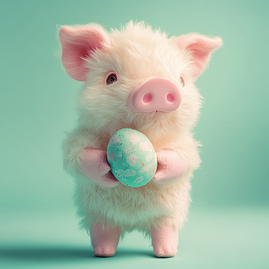 FREE Midjourney Prompt Base Pack: Soft Pastel Plush Easter Animal